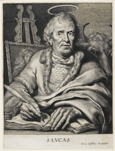 St. Luke by Cornelis Visscher